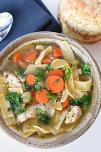 Nourishing chicken noodle soup