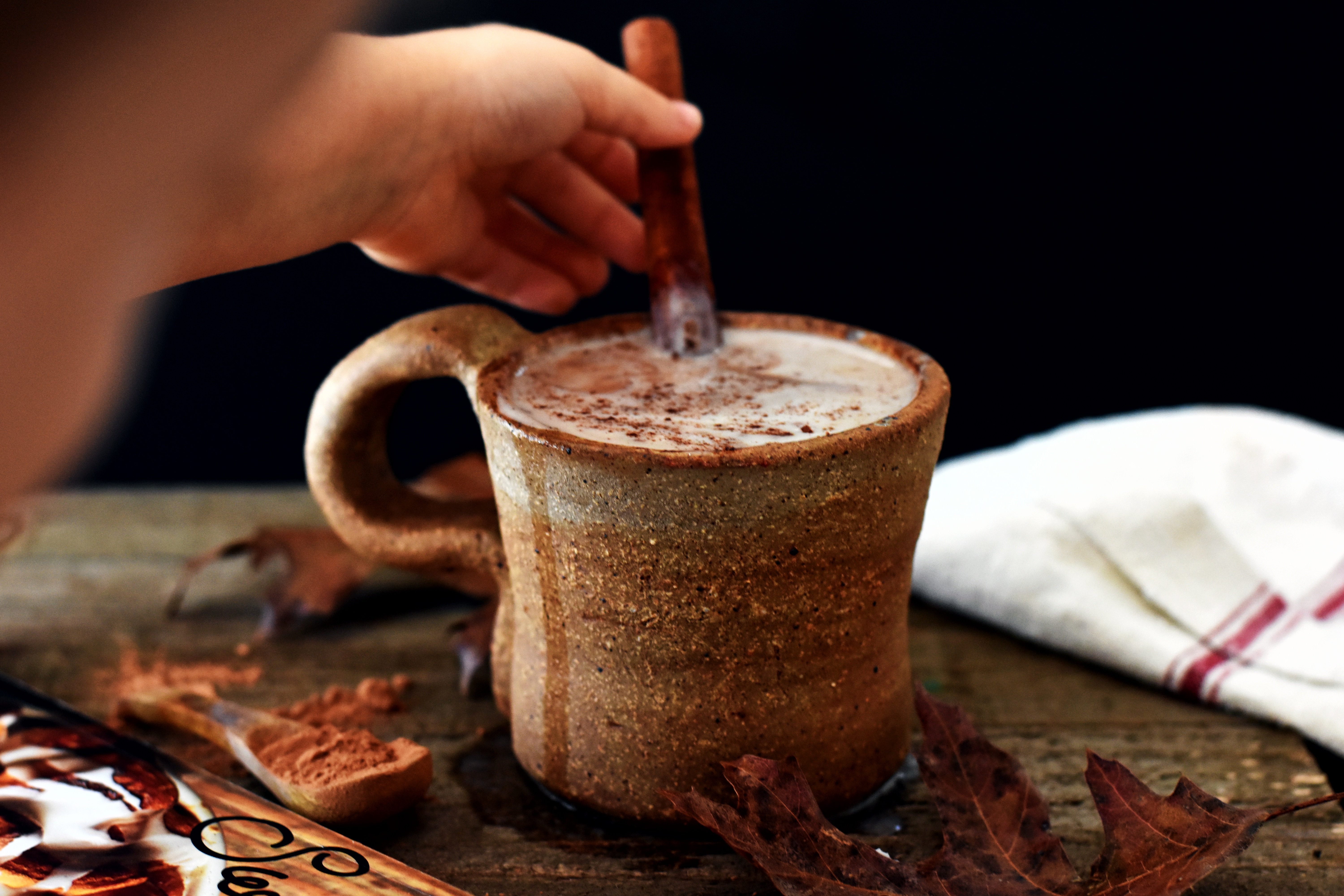Healthy Hot Chocolate with Coconut Whipped Cream
