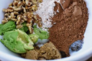 making avocado cookies