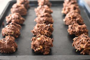 making avocado cookies