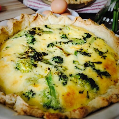 Broccoli and Cheese Quiche - Elke Living