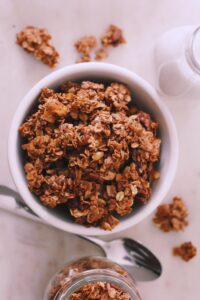 easy spiced coconut granola