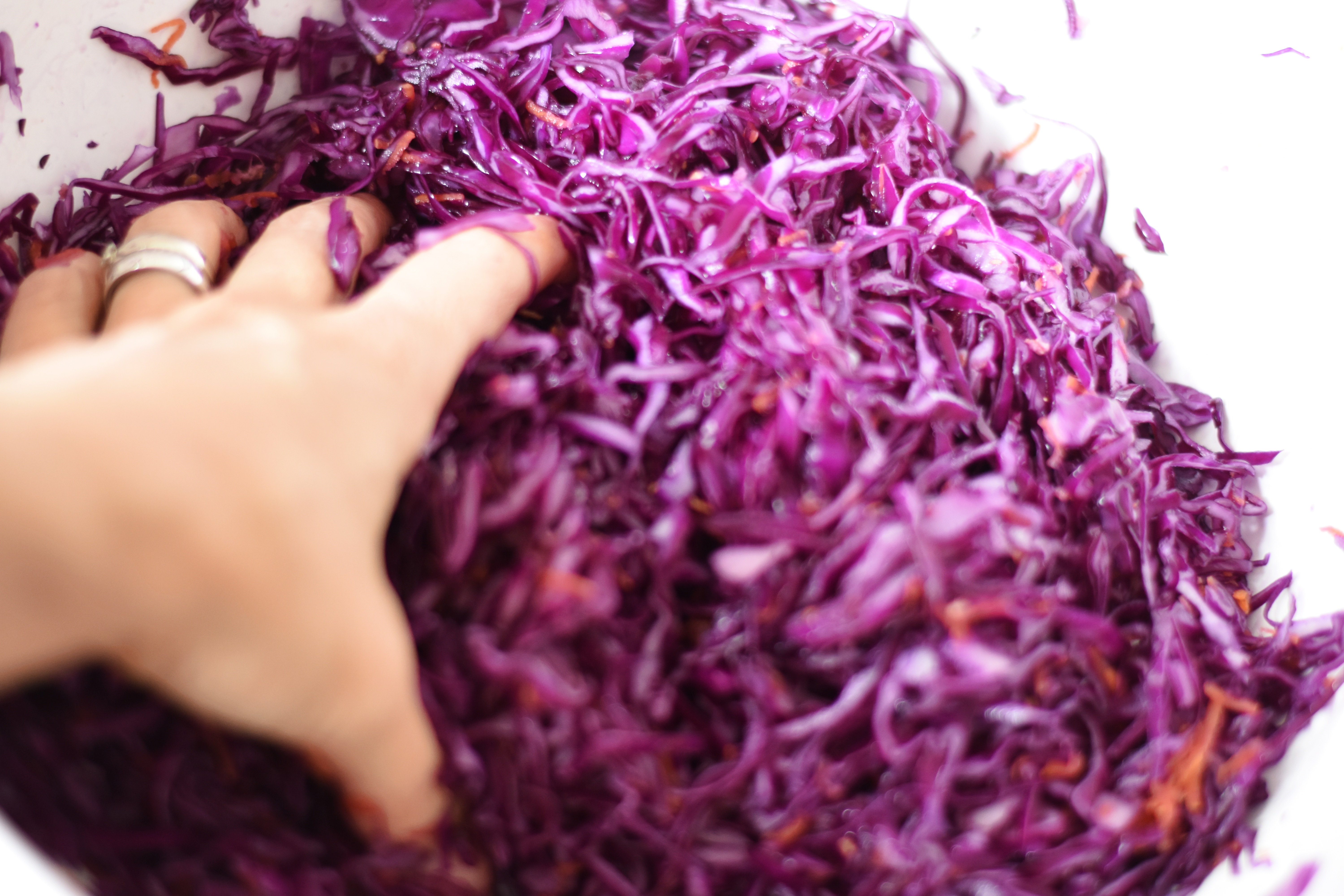 making sauerkraut