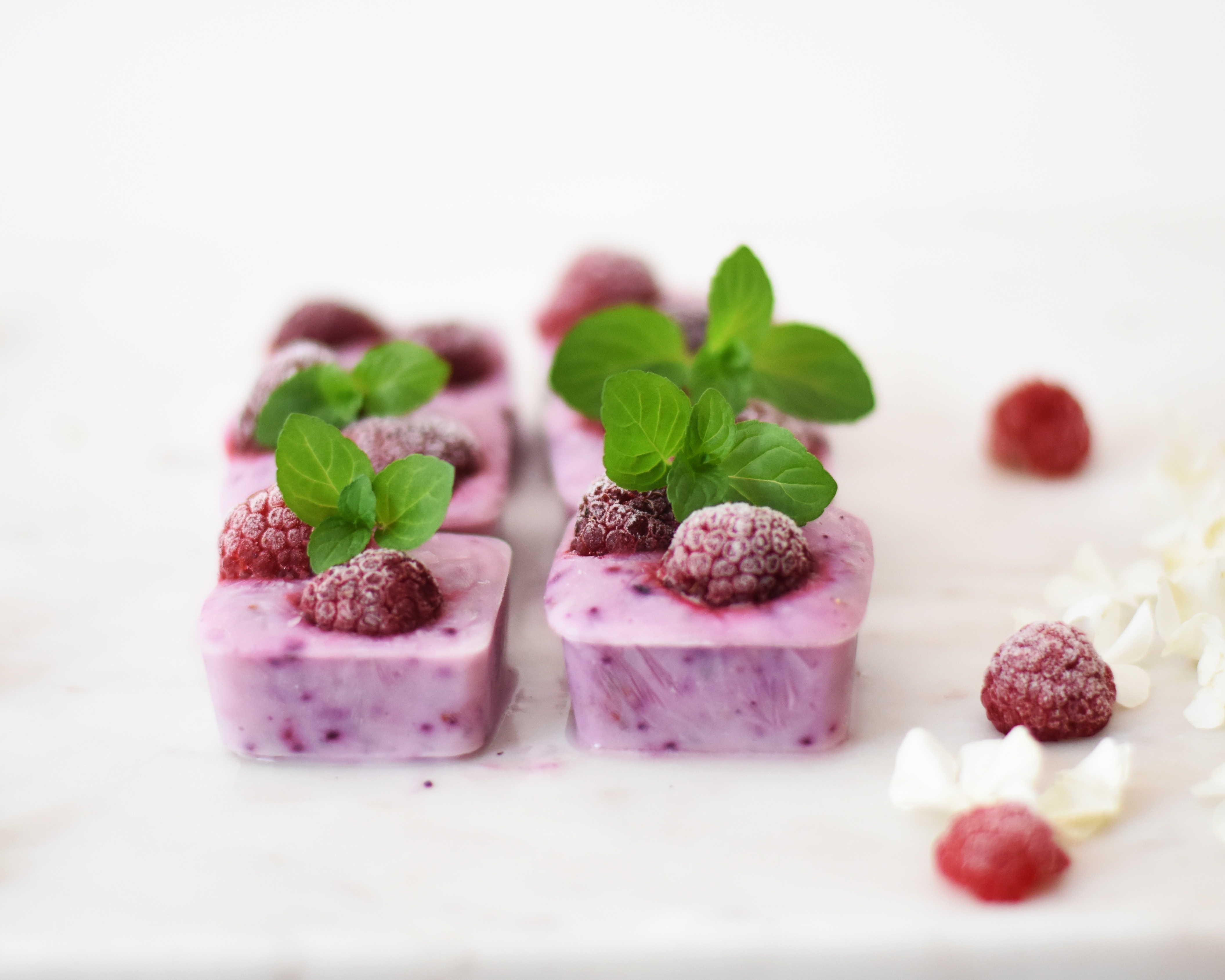 Frozen yogurt and chia bites