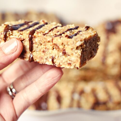 Easy Raw Protein Granola Bars