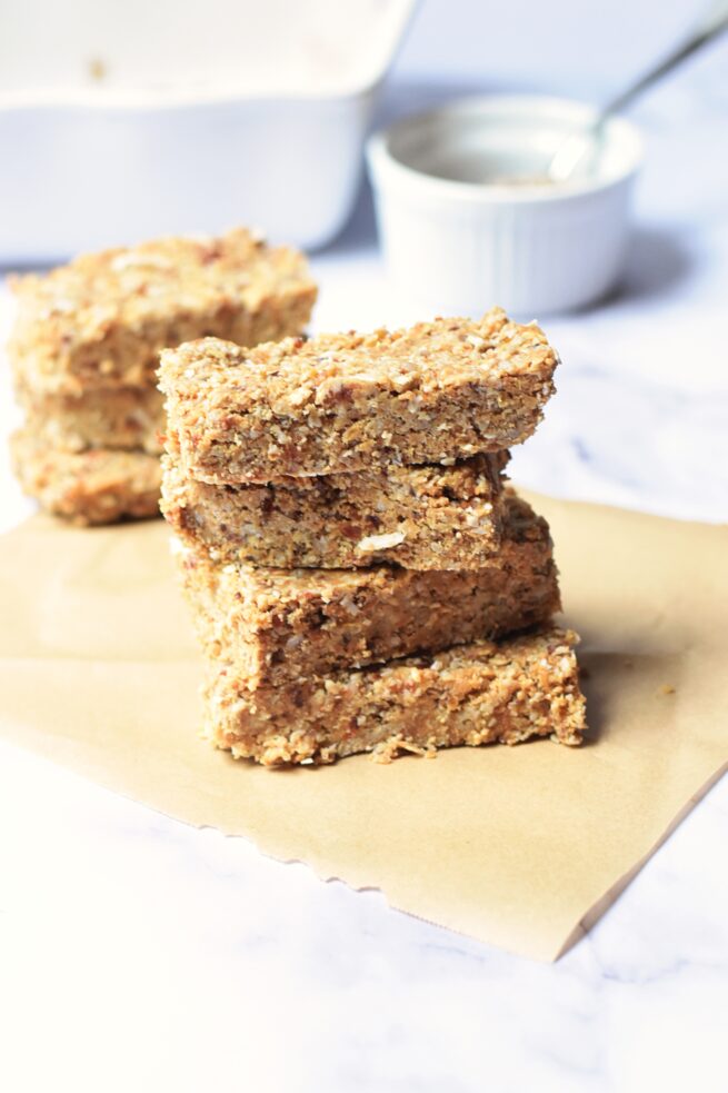 Easy Raw Protein Granola Bars