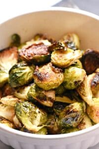 Brussels sprouts with garlic browned butter