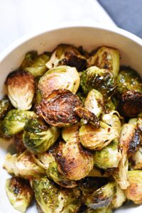 Brussels sprouts with garlic browned butter