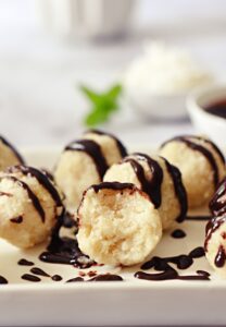 Raw coconut macaroons