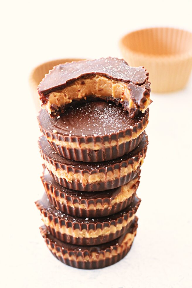 Raw Healthy Peanut Butter Cups refined sugar free