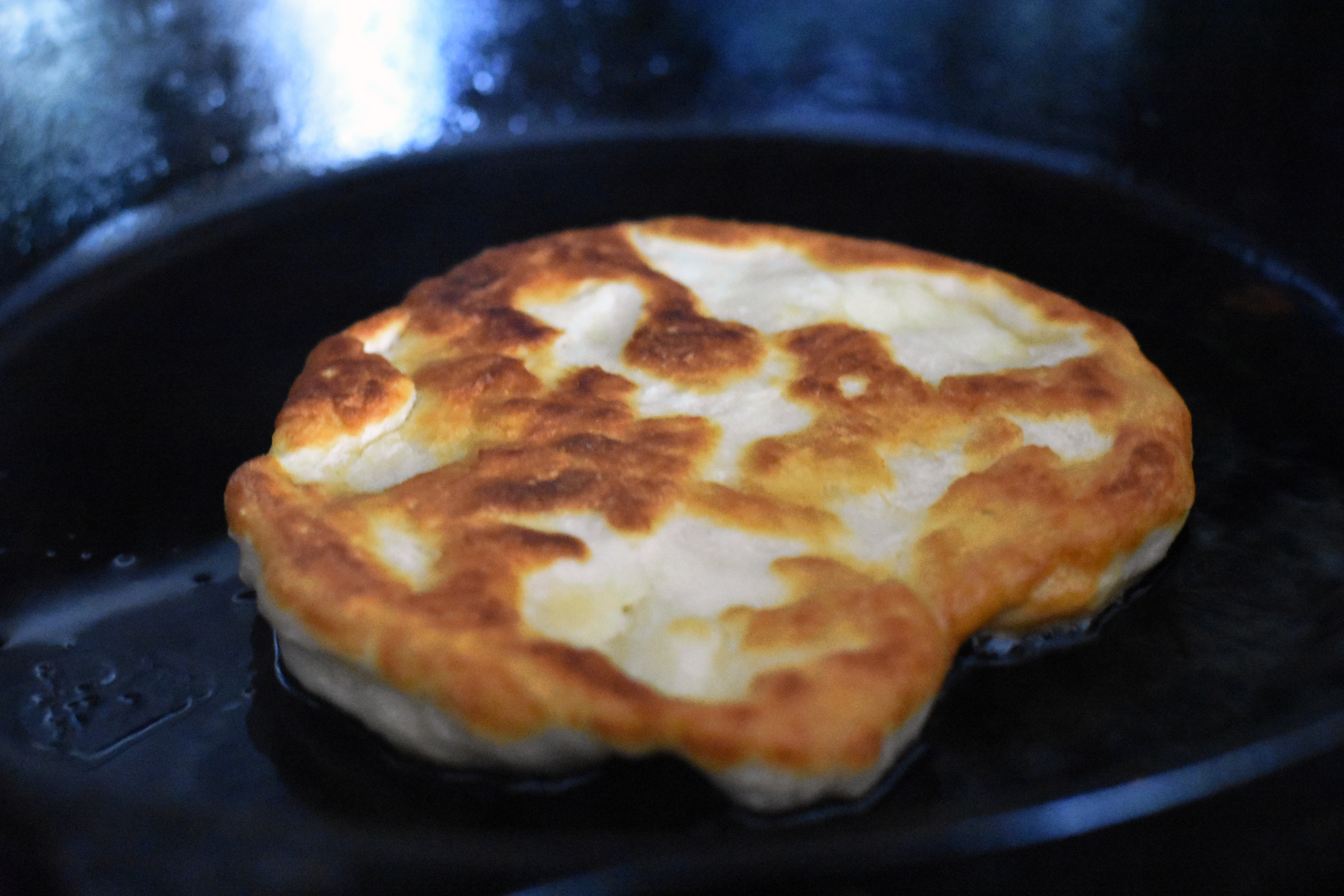 making Indian fry bread