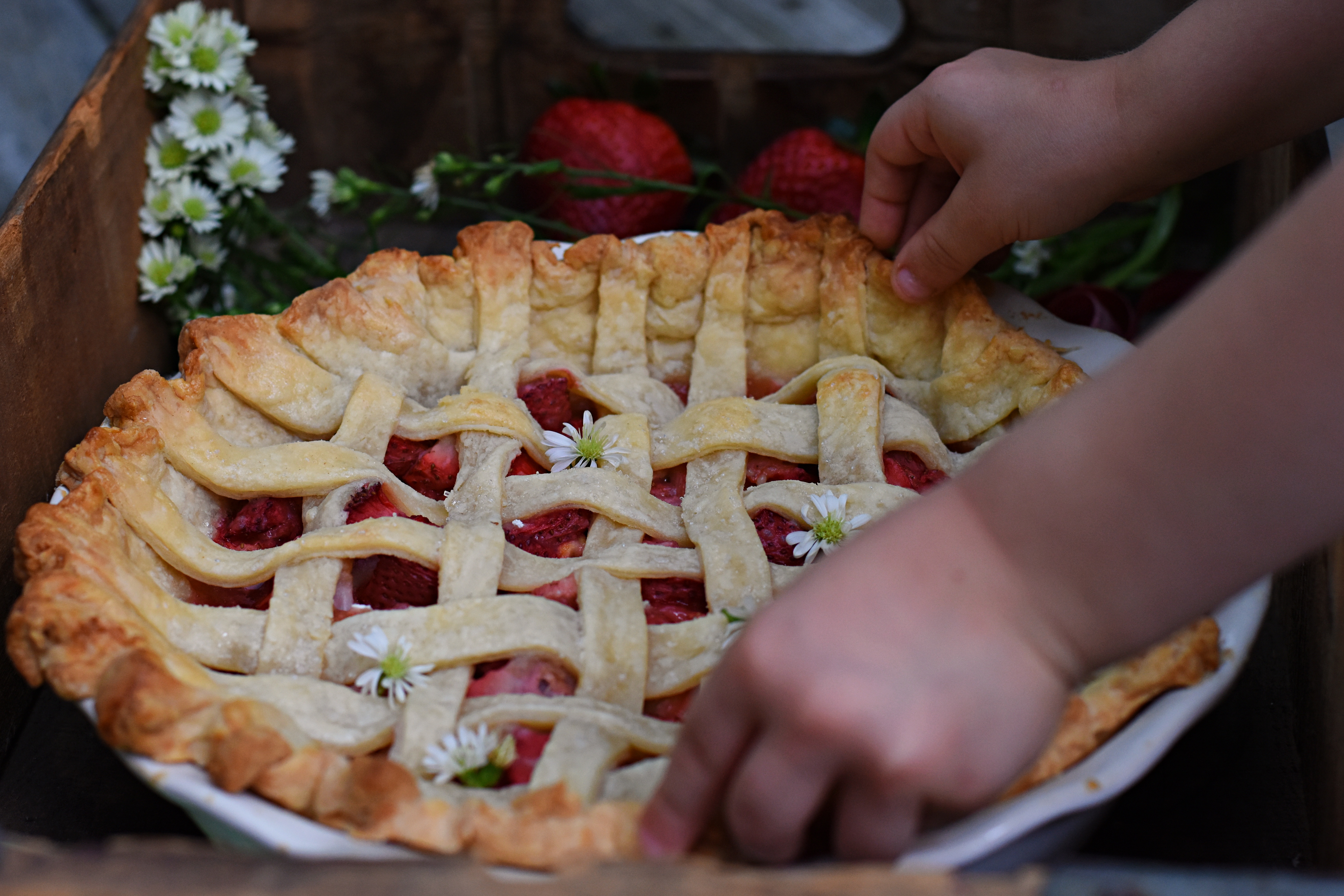 strawberry rhubarb pie