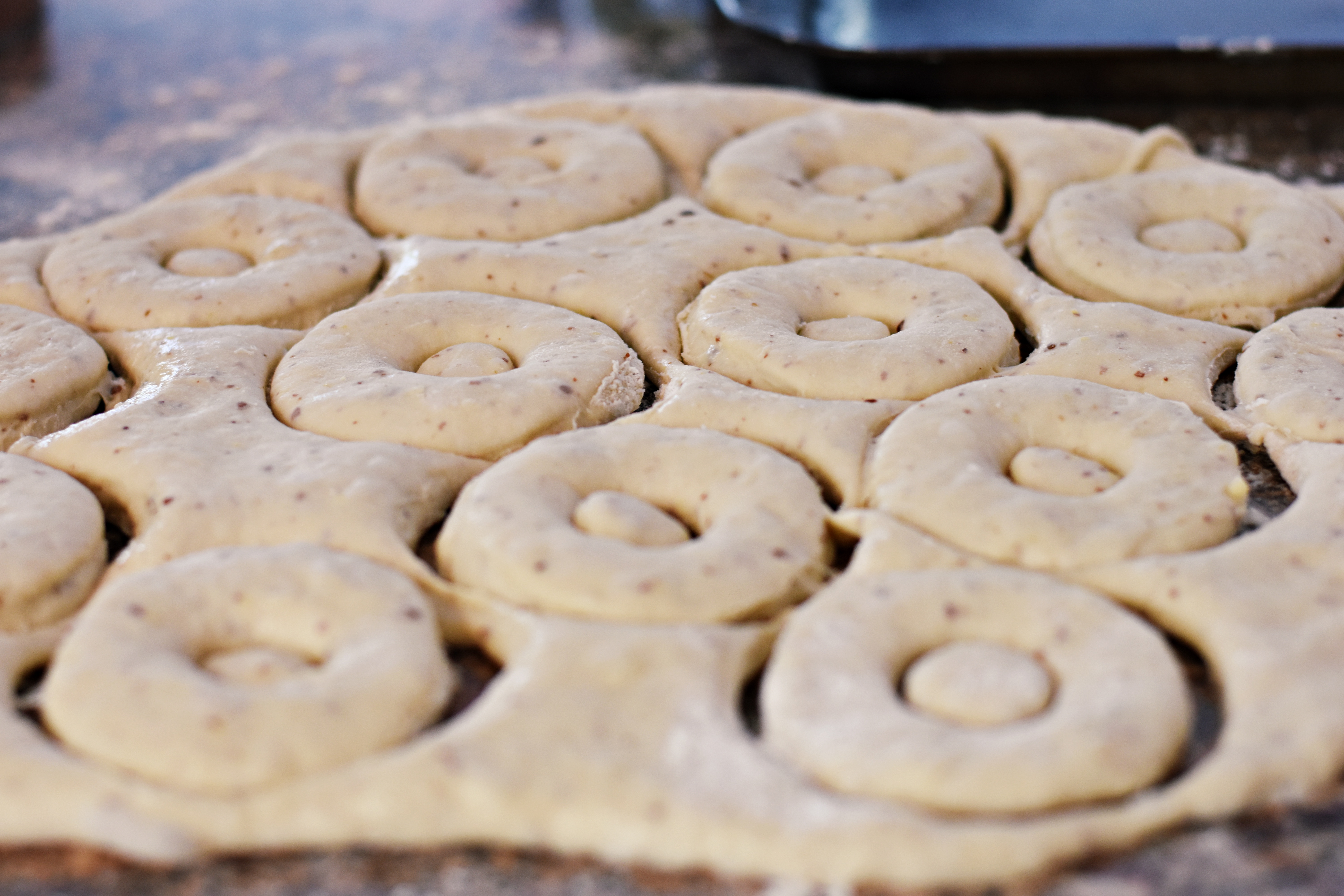 Making Vanilla donuts