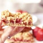 strawberry vanilla oat bars