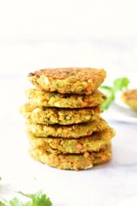 Red Lentil Fritters | Vegan | Gluten-Free | elkeliving.com