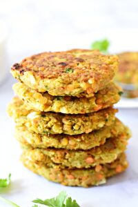 Red Lentil Fritters | Vegan | Gluten-Free | elkeliving.com