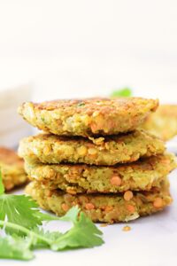 red lentil fritters