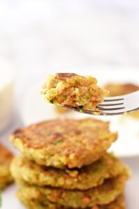 red lentil fritters