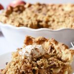 spiced apple pie with crumb topping