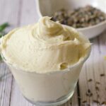 Whipped lavender and honey body butter