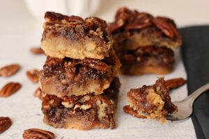 Gluten & Dairy free Pecan pie bars