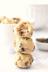 raw cookie dough balls