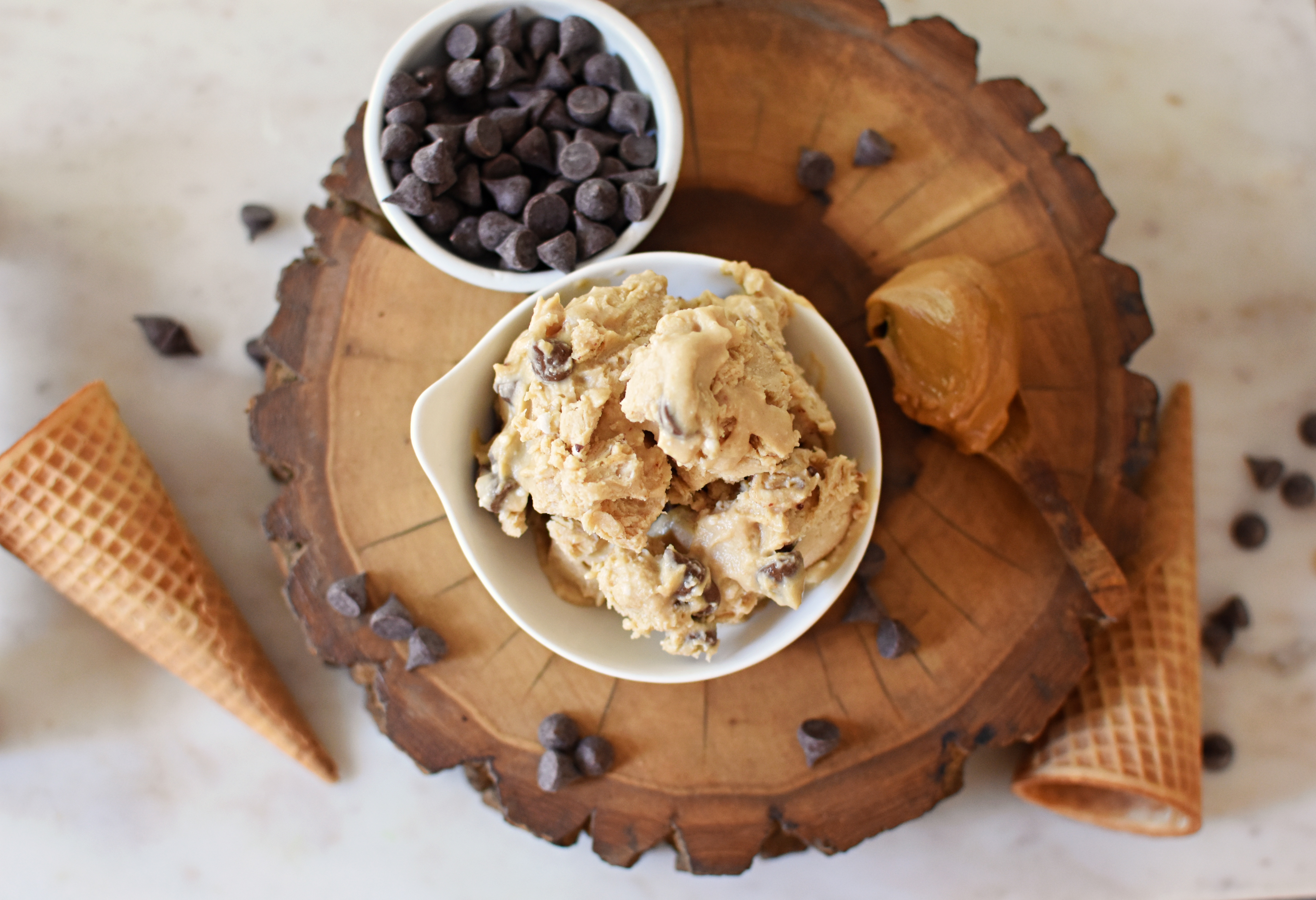 No-Churn Peanut Butter Maca Ice Cream