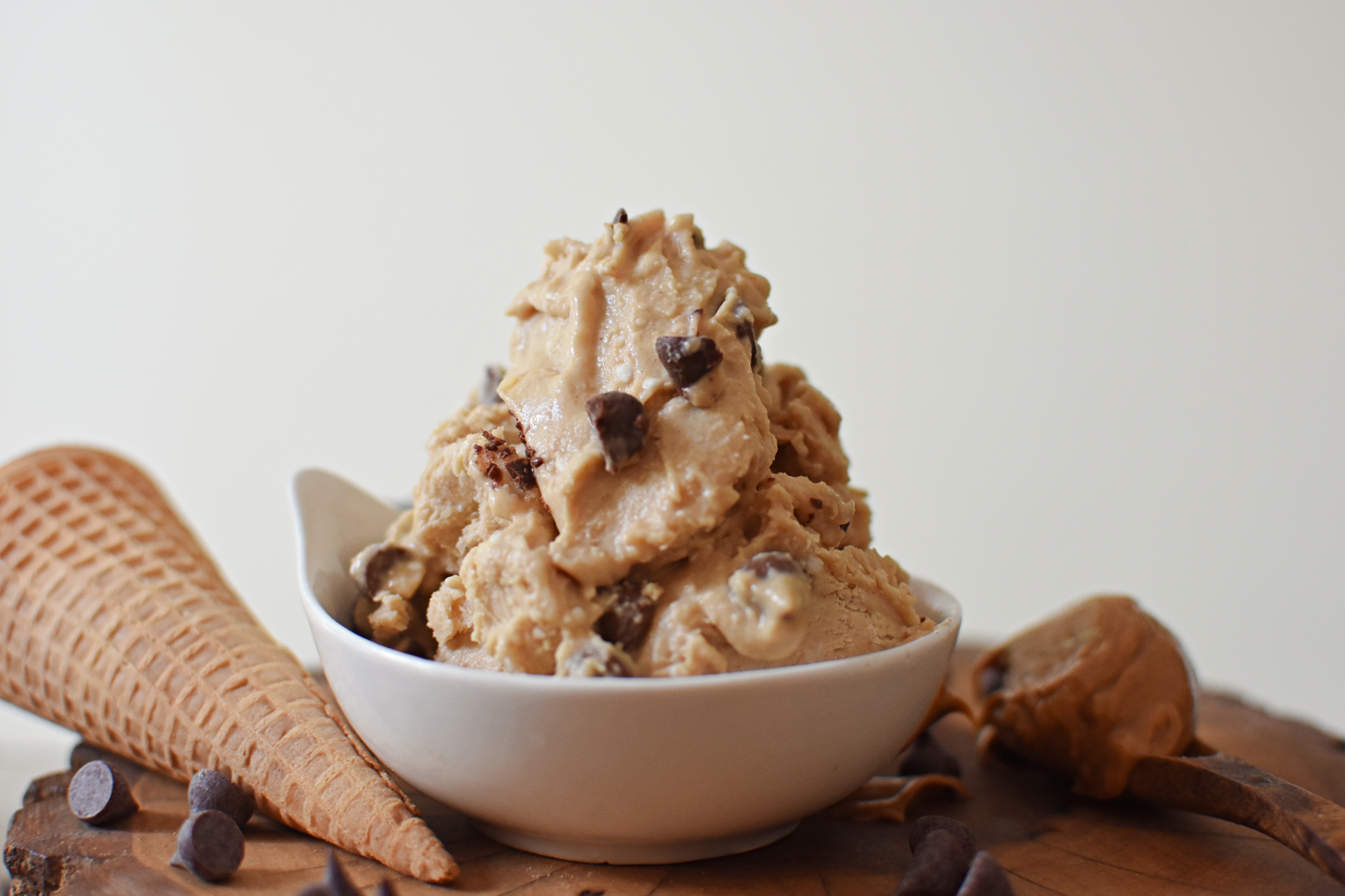 No-Churn Peanut Butter Maca Ice Cream