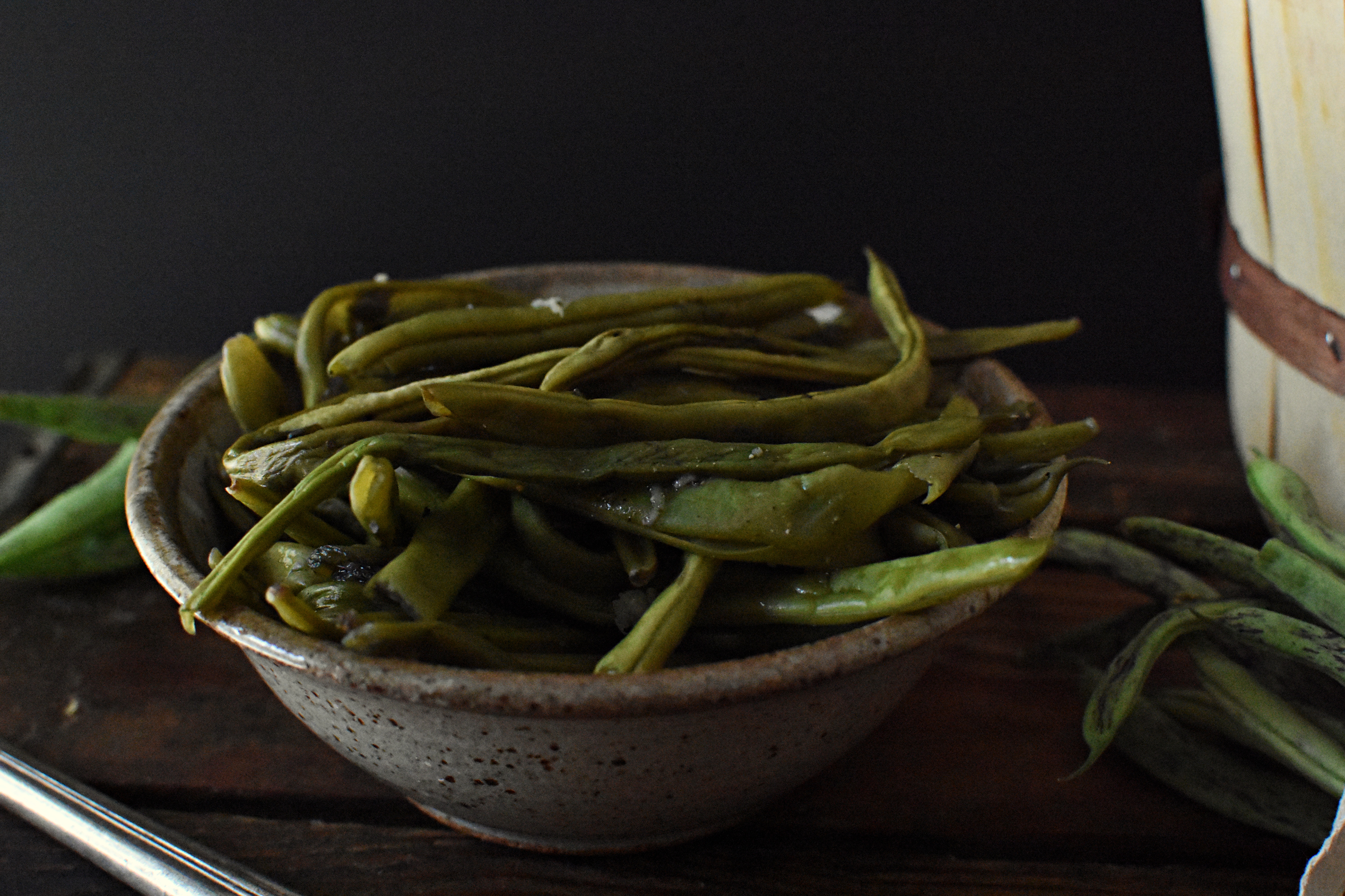 steamed garlic green beans