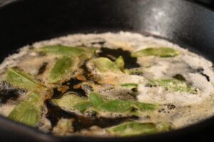 making sage brown butter pasta