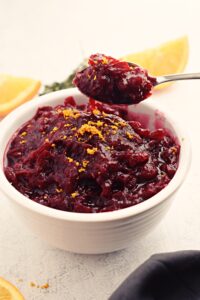 cinnamon orange cranberry sauce