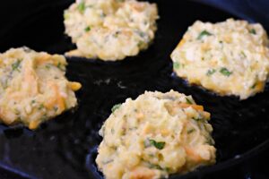 making mashed potato pancakes