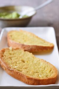 making avocado toast