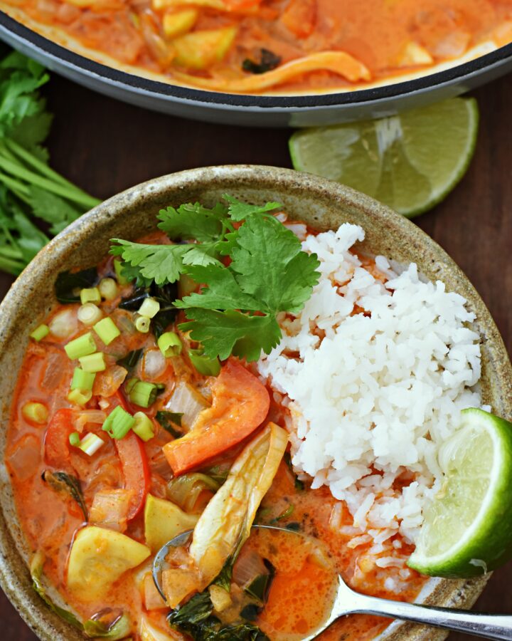 Vegetarian Thai red curry