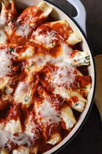 no bake spinach stuffed shells