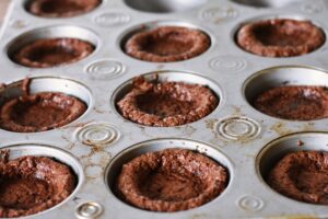 making brownie cups