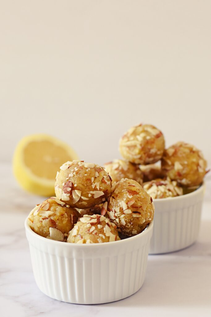 Lemon Protein Balls glutenfree vegan
