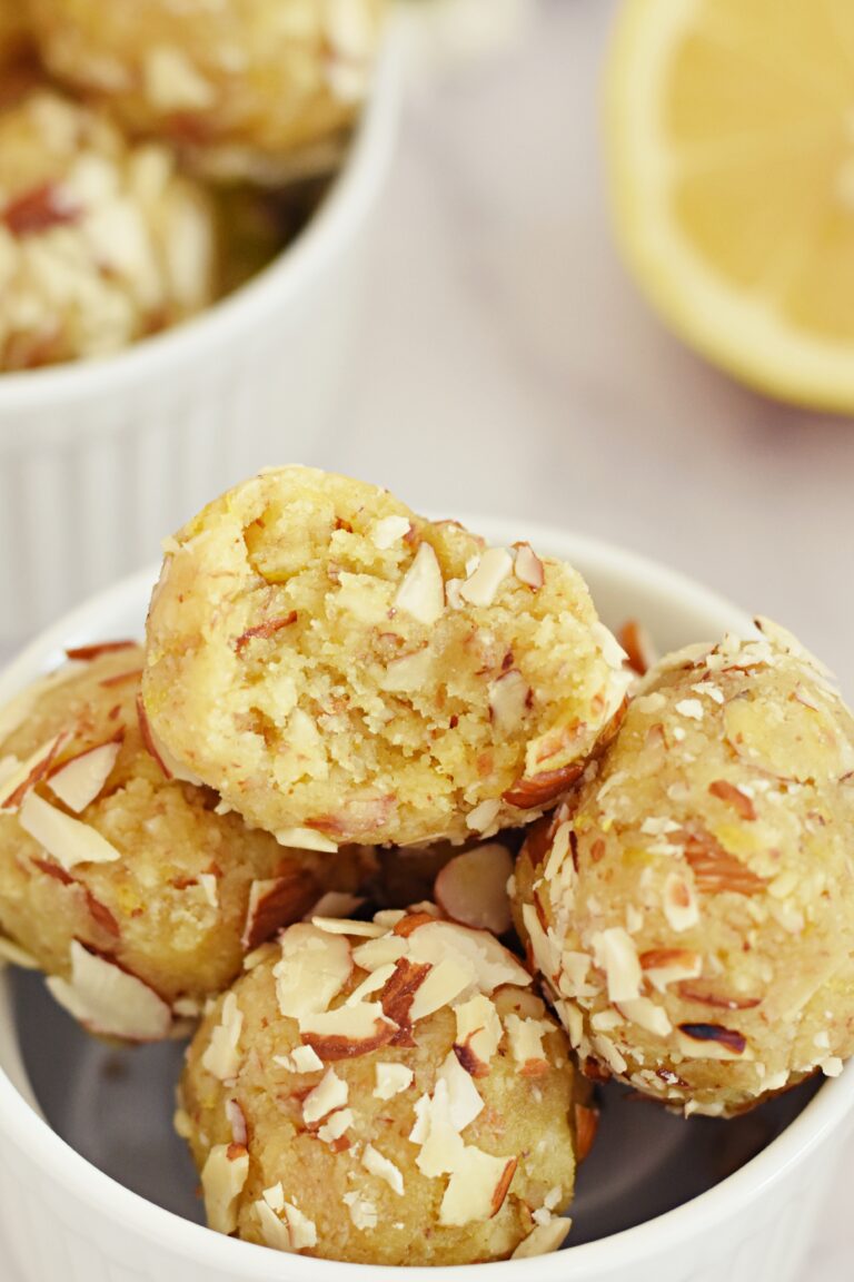 Lemon Protein Balls glutenfree vegan