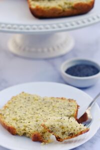 slice of lemon poppyseed bread