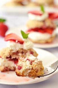 Homemade strawberry shortcake