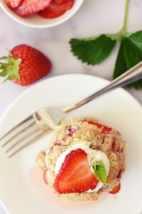 Homemade strawberry shortcake