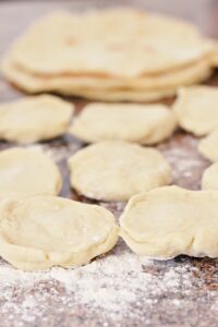 Making tortillas