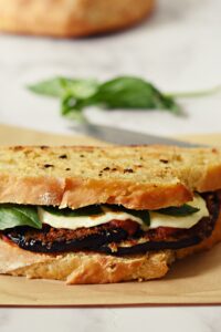 eggplant parmesan sandwich