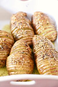 making Hasselback potatoes