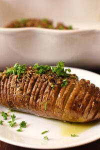 Garlic Hasselback Potatoes