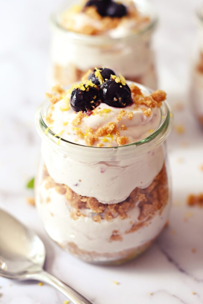 NoBake Blueberry Cheesecake Cups
