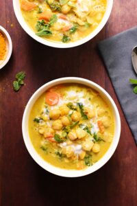 Chickpea curry stew