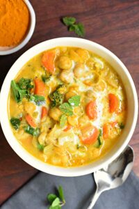 Chickpea curry stew