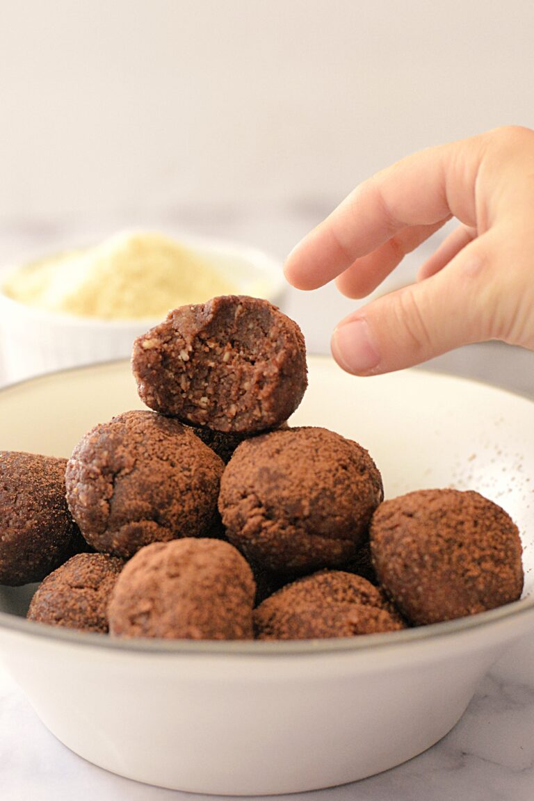 Chocolate Protein Balls Vegan, gluten free