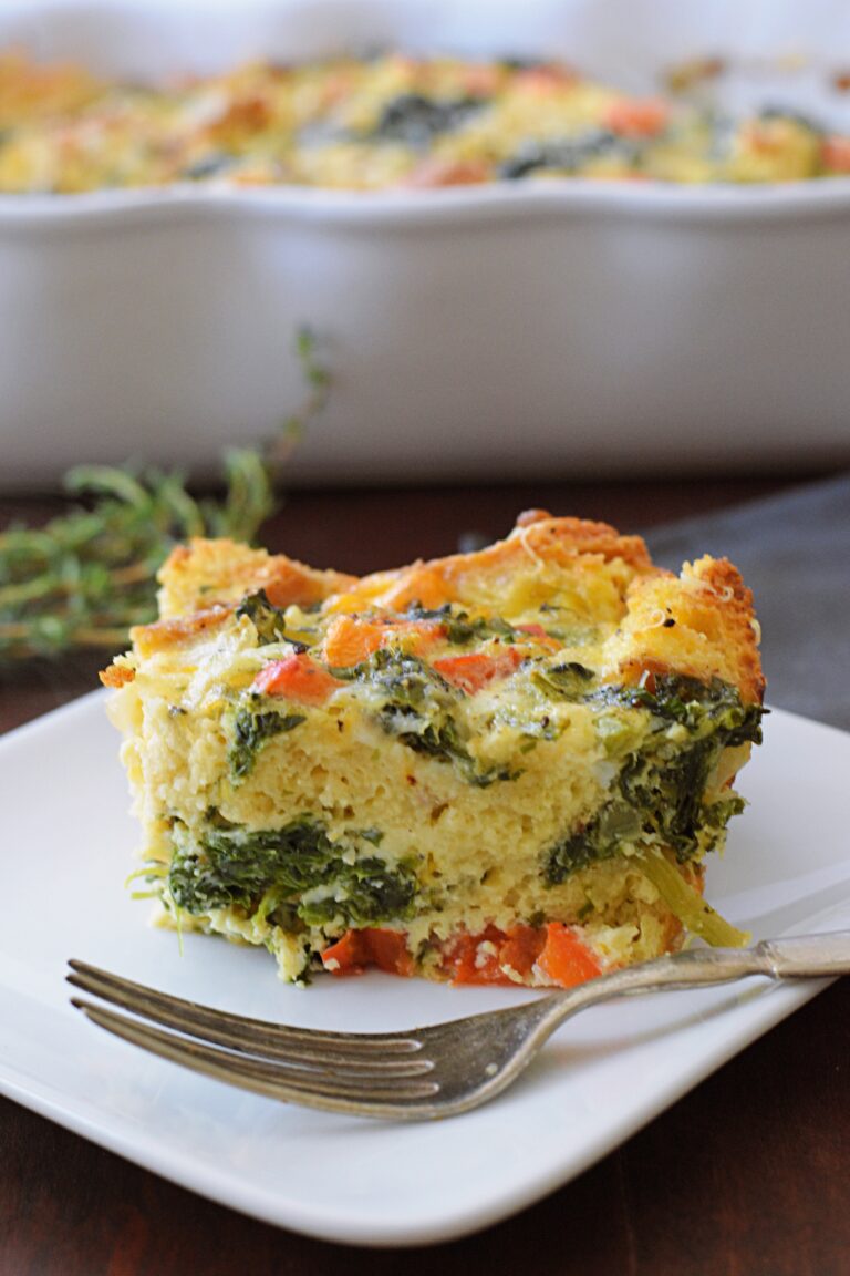 Breakfast Strata Vegetarian